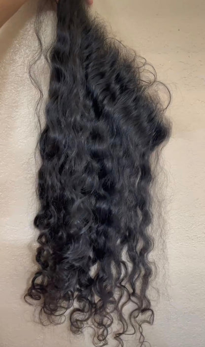 Raw Indian Curly Frontal - 13x6 HD Lace